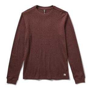 Vuori Men’s Long Sleeve Waffle -Burgundy